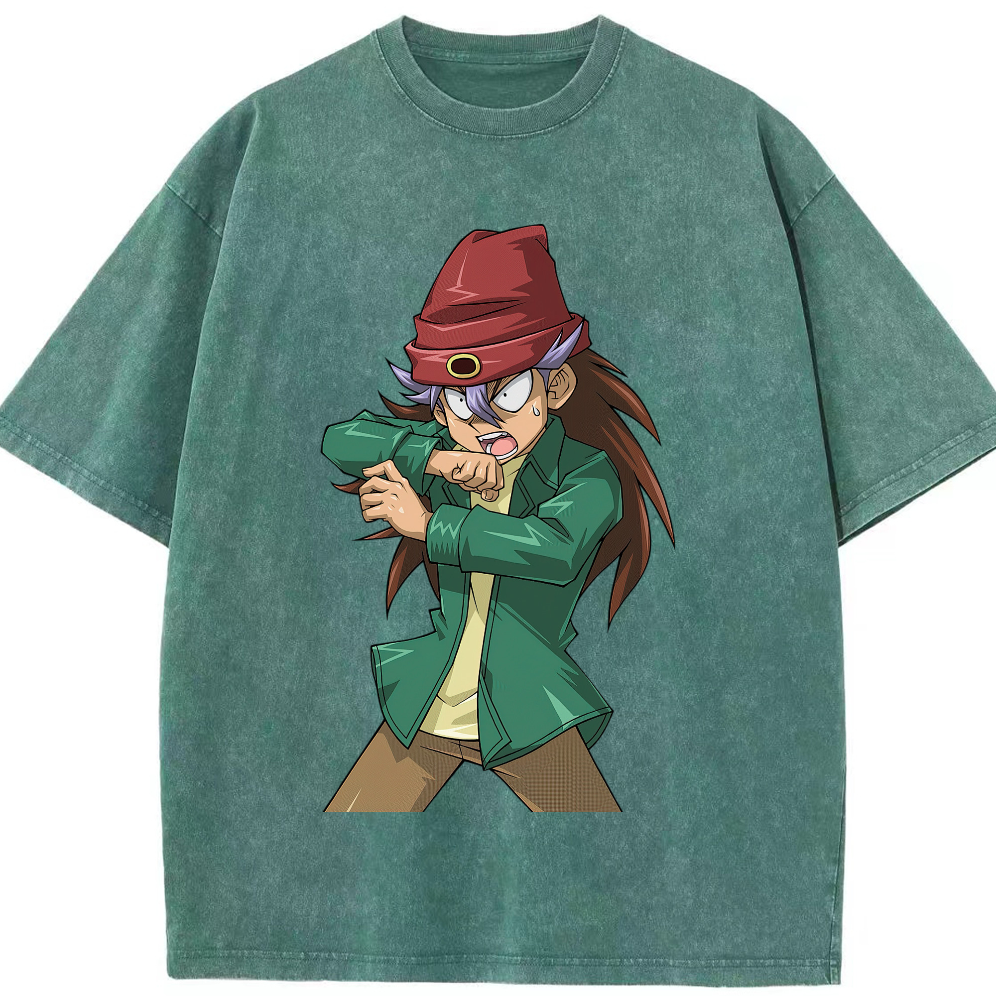 （画像用） 遊☆戯☆王 Yu-Gi-Oh! 綿100% ヴィンテージ風 半袖Tシャツ（フロントプリント）